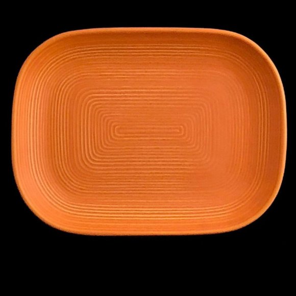 Vintage ROYAL STONE Stoneware Concentric Rings Design Platter Server MCM - Picture 9 of 10